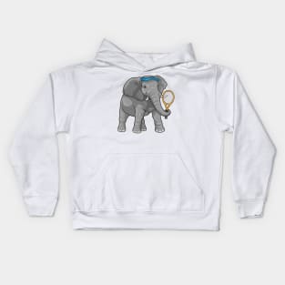 Elephant Tennis Tennis racket Kids Hoodie